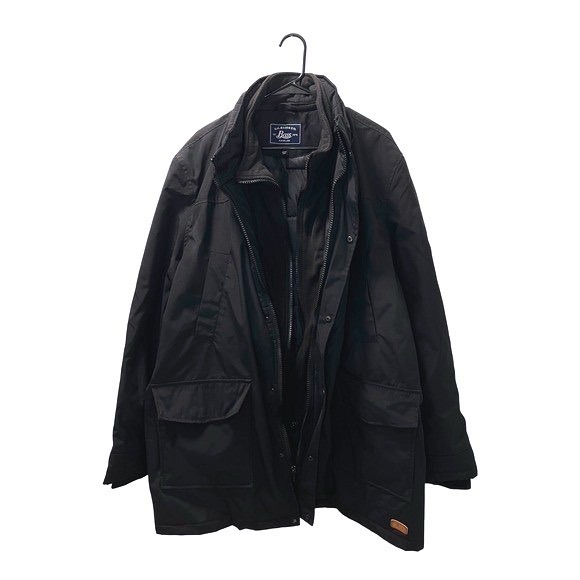 G.H. Bass & Co. Other - G.H. Bass Parka Mens Black‎ Jacket Removable Fleece Collar NO Hood XXL